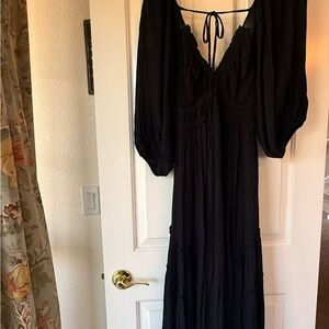 Free People Black Maxi Dress